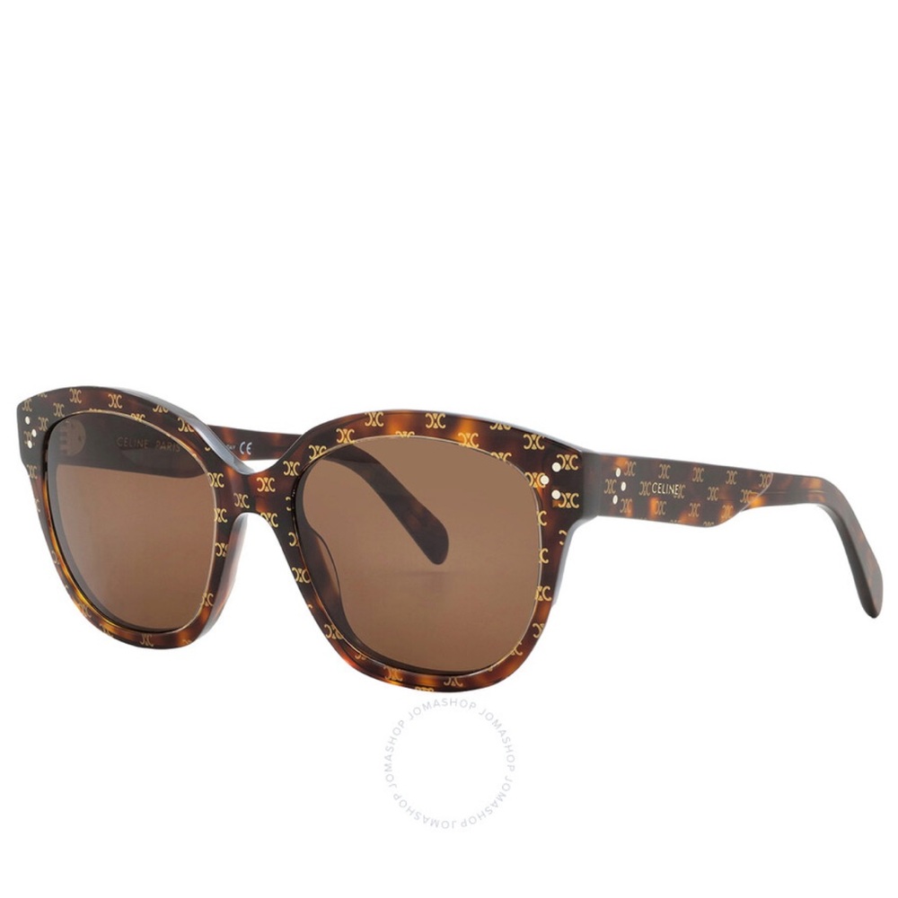 NWT Celine triomphe logo sunglasses brown havana - Picture 4 of 16